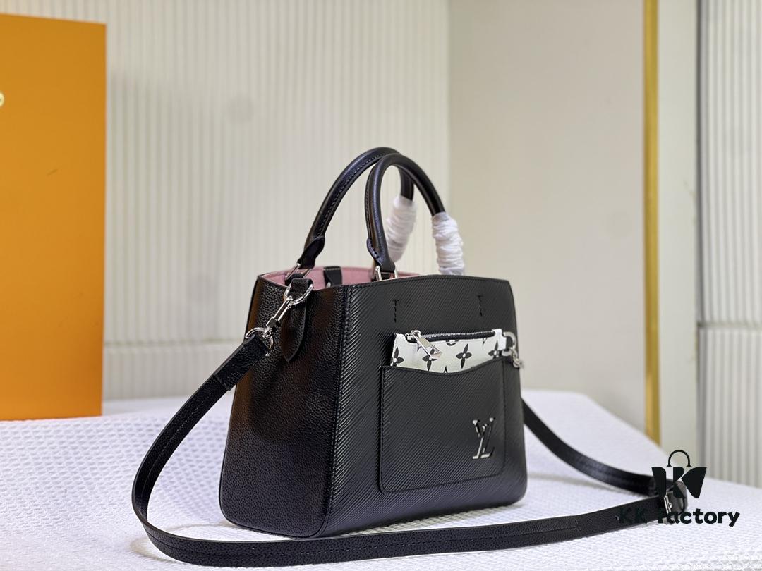 Small Marelle Tote Bag in Epi Grained Leather