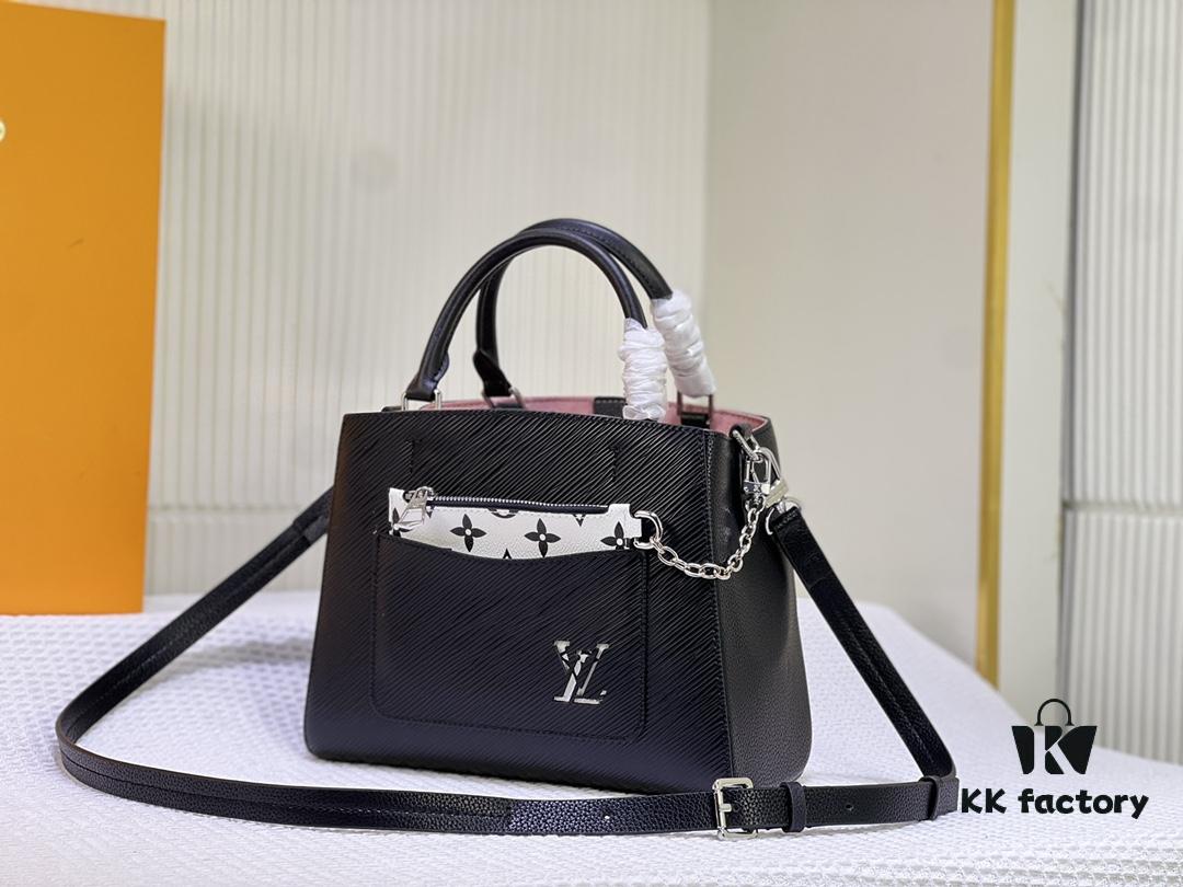 Small Marelle Tote Bag in Epi Grained Leather
