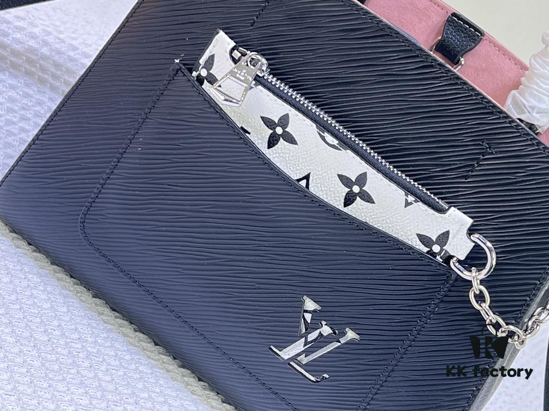 Small Marelle Tote Bag in Epi Grained Leather