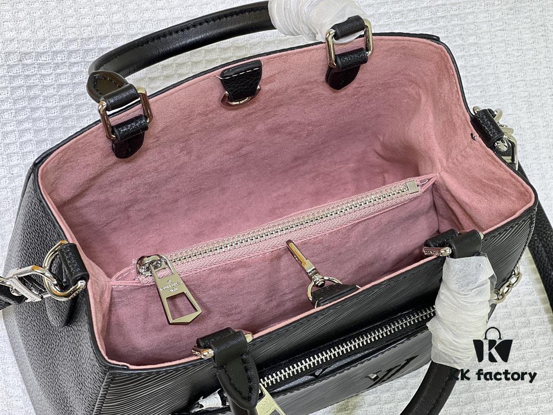 Small Marelle Tote Bag in Epi Grained Leather