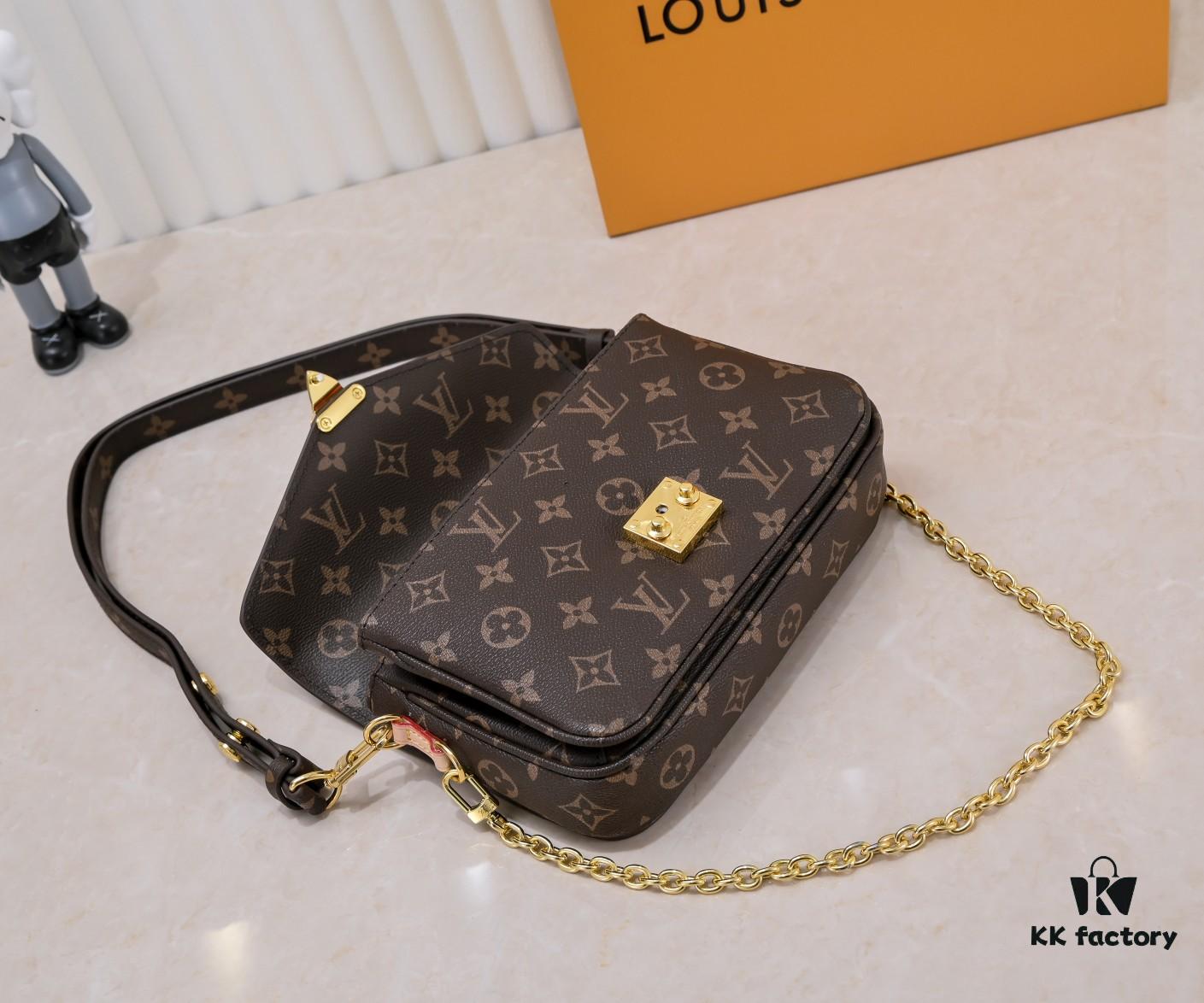 Exclusive Real Shot - Upgraded Version ‼️ M46279 Monogram, Yellow Flower | LV Sling Bag Mini East West Métis Handbag