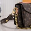 Exclusive Real Shot - Upgraded Version ‼️ M46279 Monogram, Yellow Flower | LV Sling Bag Mini East West Métis Handbag