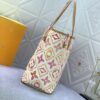 693067c96e68136f4d9a4aaf Upgraded Original M25317 M11263 M40995 This Medium Neverfull Tote Bag Features a Monogram Tiles Canvas Construction with Leather Trims Defining the Top and Handles