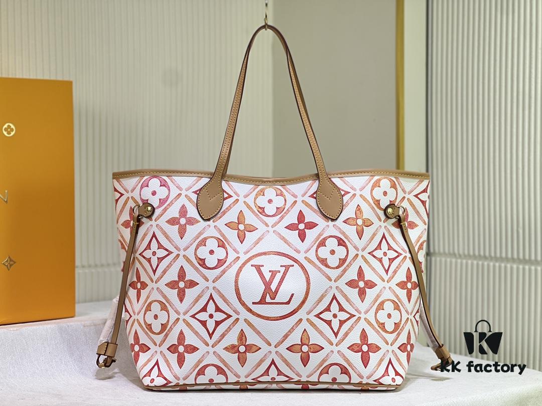 693067cc6e68136f4d9a4ab5 M24317 M40995 Neverfull MM Handbag in Monogram Tiles Canvas