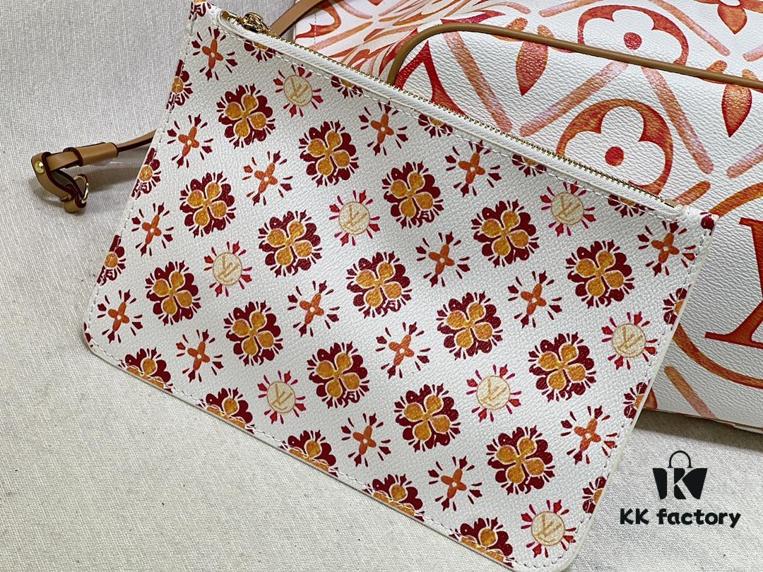 693067ce6e68136f4d9a4ab6 M24317 M40995 Neverfull MM Handbag in Monogram Tiles Canvas