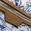 M24317 M40995 This Medium Neverfull Tote Bag Features a Monogram Tiles Canvas Construction with Leather-Trimmed Top and Handles