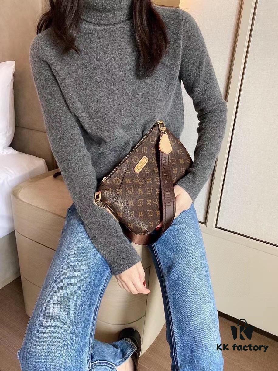 693067d96e68136f4d9a4ac6 Authentic LV M40719 Genuine Leather Popular Bag, Size: 30 x 16, Korean Vintage Style, Trendy and Practical