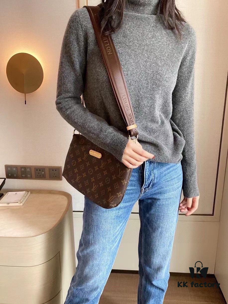 693067da6e68136f4d9a4aca Authentic LV M40719 Genuine Leather Popular Bag, Size: 30 x 16, Korean Vintage Style, Trendy and Practical
