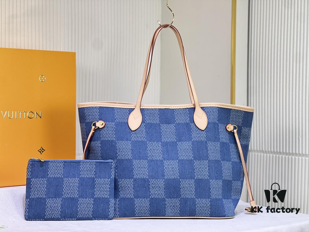693067e26e68136f4d9a4ad3 NEVERFULL Medium Handbag M45684 M45686 M40995 Denim Tote MM