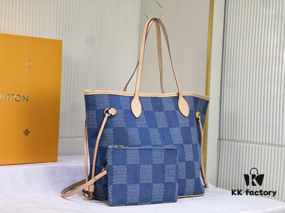 693067e26e68136f4d9a4ad4 NEVERFULL Medium Handbag M45684 M45686 M40995 Denim Tote MM
