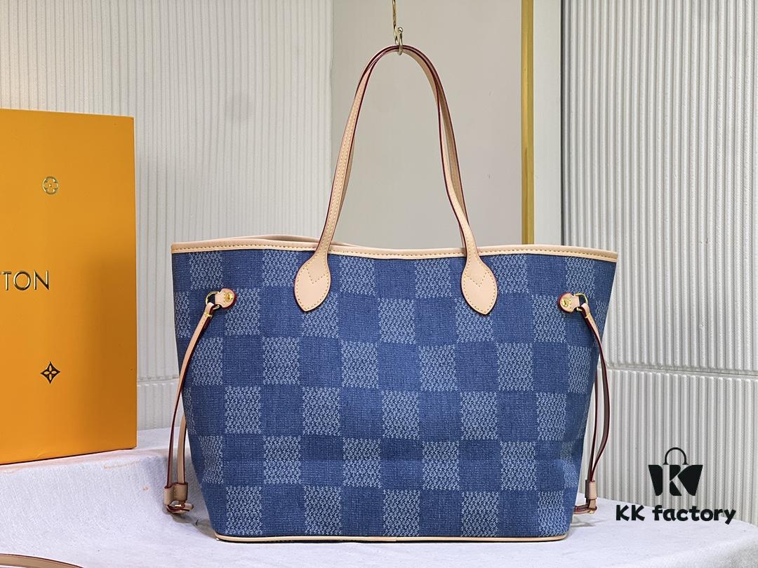 693067e36e68136f4d9a4ad7 NEVERFULL Medium Handbag M45684 M45686 M40995 Denim Tote MM