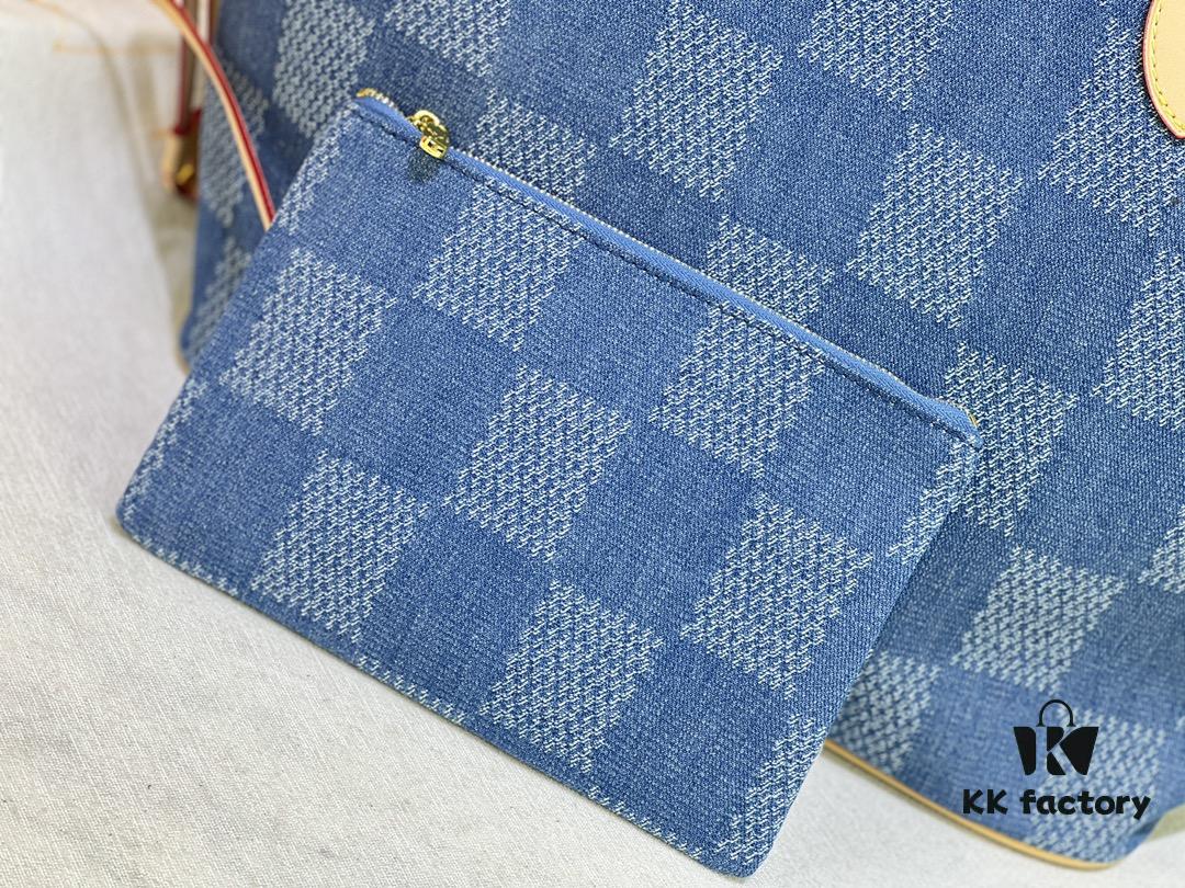 693067e76e68136f4d9a4ada NEVERFULL Medium Handbag M45684 M45686 M40995 Denim Tote MM