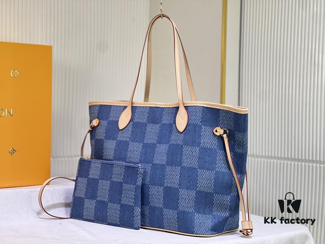 693067e96e68136f4d9a4ade NEVERFULL Medium Handbag M45684 M45686 M40995 Denim Tote MM