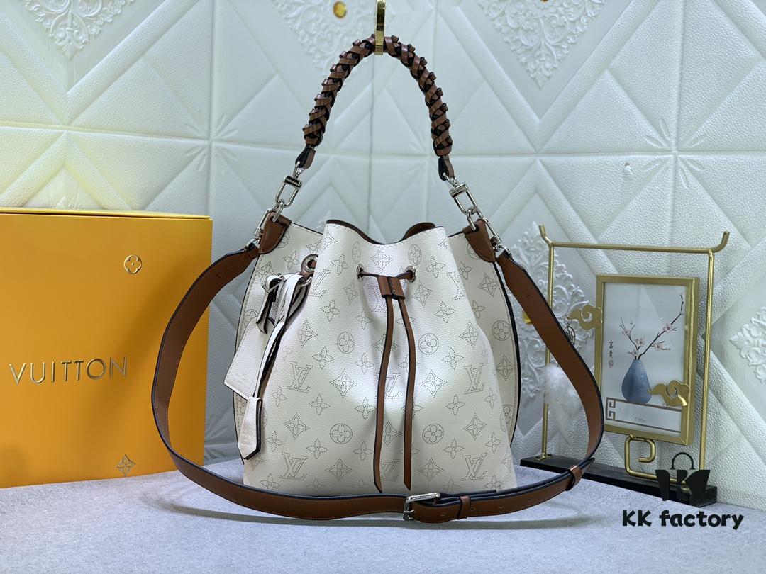 693067ff6e68136f4d9a4afc Upgraded Original M59554 Full Leather Bucket Bag Series MURIA Handbag M55800 Muria Tote