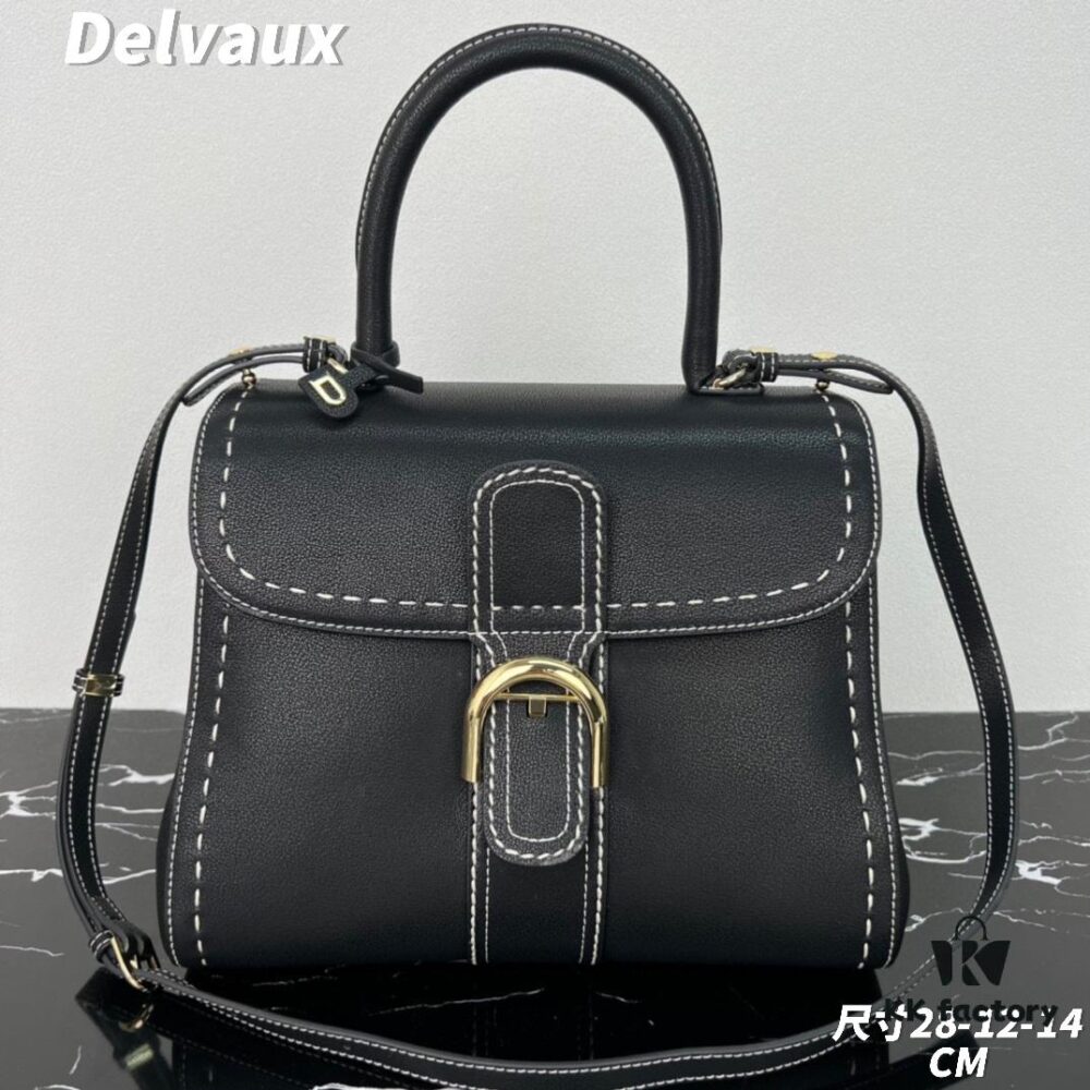 693068226e68136f4d9a4b2e Delvaux 2024 Spring-Summer Exposed Stitching Collection Brillant PM in Caramel Rodeo Calf Leather