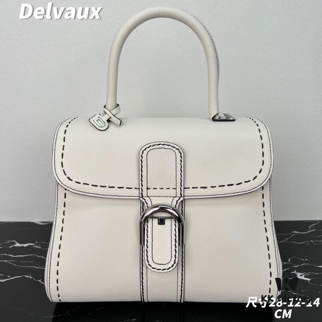 Delvaux 2024 Spring-Summer Exotic Stitching Collection Brillant PM Bag in Caramel