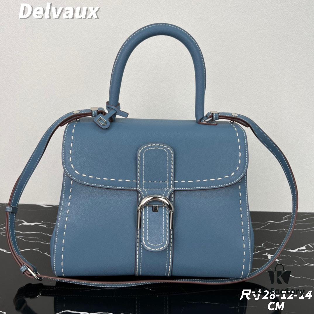 6930682c6e68136f4d9a4b3e New Arrival 🔥 Delvaux 2024 Spring/Summer Exposed Stitching Collection Brillant PM Bag