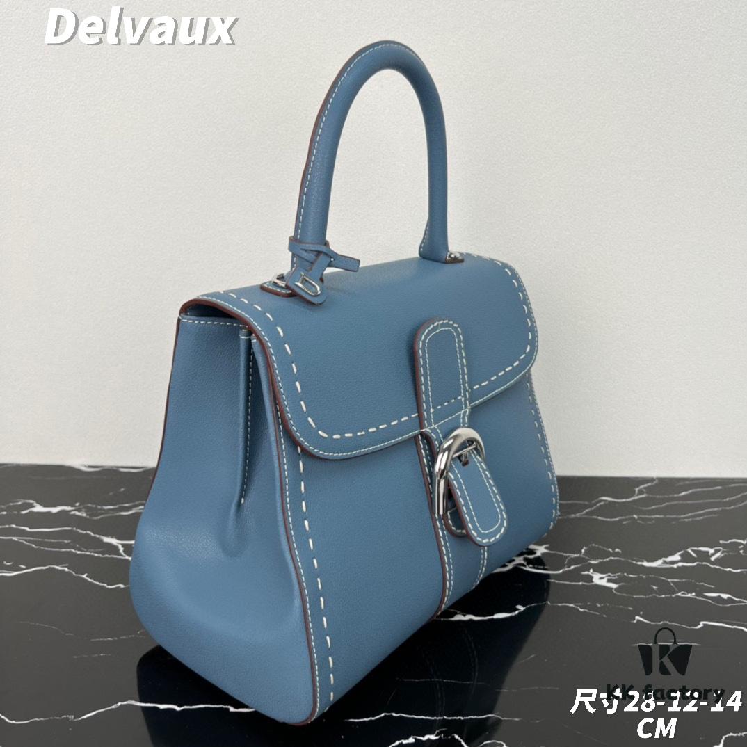 6930682c6e68136f4d9a4b3f New Arrival 🔥 Delvaux 2024 Spring/Summer Exposed Stitching Collection Brillant PM Bag
