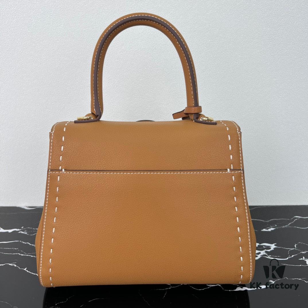 693068326e68136f4d9a4b4a Delvaux 2024 Spring-Summer Exterieur Stitching Collection Brillant PM in Calfskin
