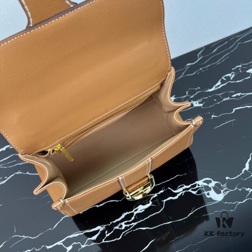 693068356e68136f4d9a4b4c Delvaux 2024 Spring-Summer Exterieur Stitching Collection Brillant PM in Calfskin