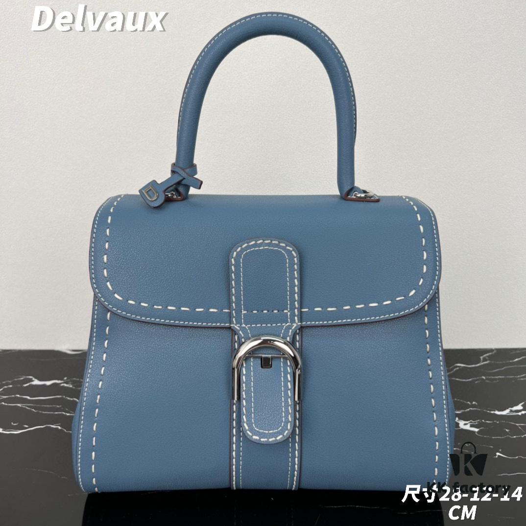 693068366e68136f4d9a4b4e New Arrival 🔥 Delvaux 2024 Spring/Summer Exposed Stitching Collection Brillant PM Bag