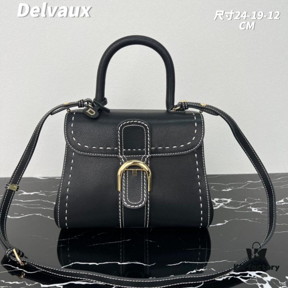 6930683b6e68136f4d9a4b55 Delvaux 2024 Spring-Summer Exposed Stitching Collection Brillant PM Bag in Caramel