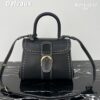 Delvaux 2024 Spring-Summer Exposed Stitching Collection Brillant PM Bag in Caramel