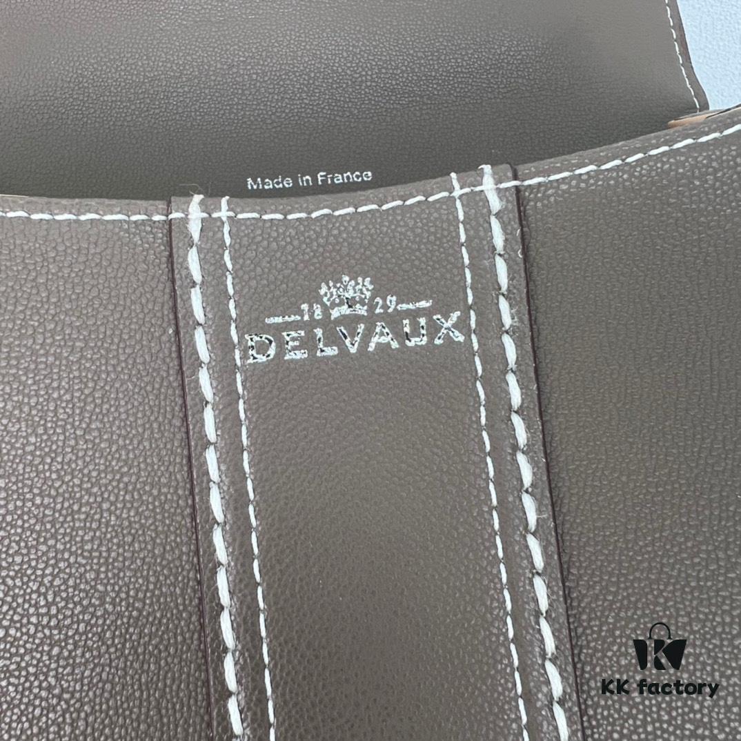 6930683c6e68136f4d9a4b56 Delvaux 2024 Spring-Summer Exposed Stitching Collection Brillant PM in Caramel Rodeo Calf Leather