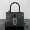 Delvaux 2024 Spring-Summer Exposed Stitching Collection Brillant PM Bag in Caramel