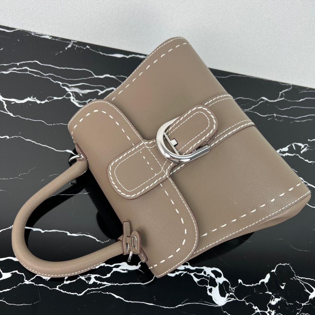 693068416e68136f4d9a4b5e Delvaux 2024 Spring-Summer Exposed Stitching Collection Brillant PM in Caramel Rodeo Calf Leather