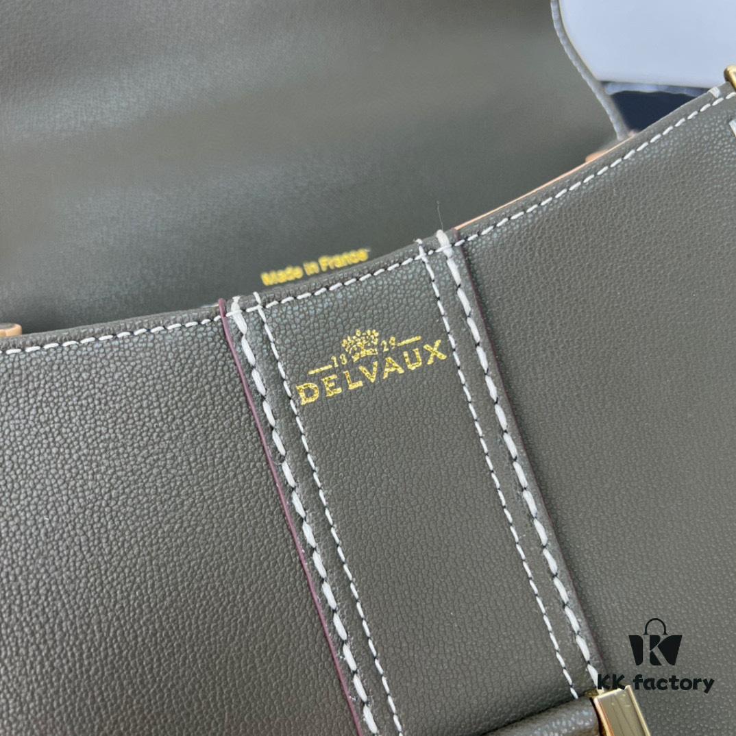 6930684b6e68136f4d9a4b71 Delvaux 2024 Spring-Summer Exposed Stitching Collection Brillant PM in Caramel Rodeo Calf Leather
