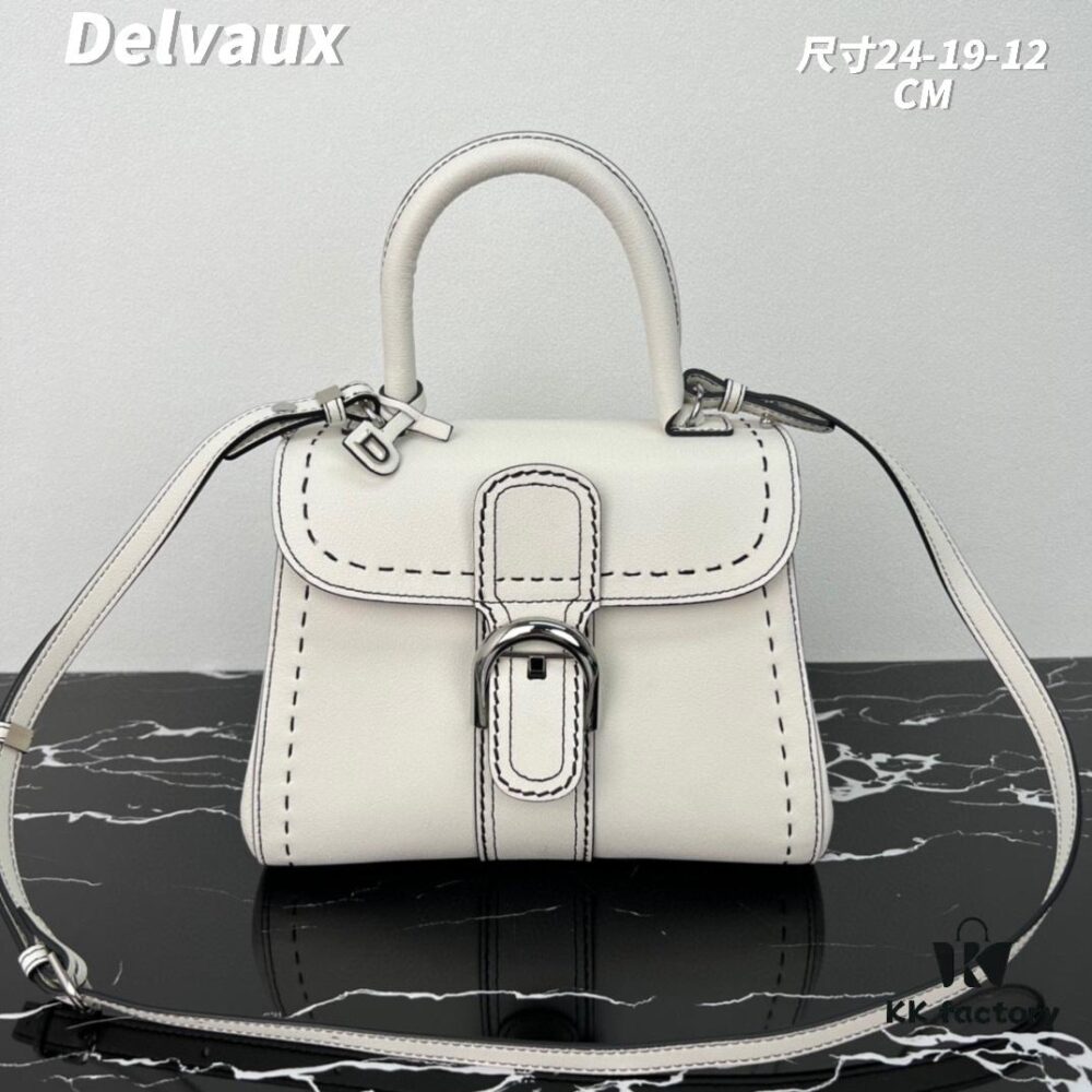 Delvaux 2024 Spring/Summer Exposed Stitching Collection Brillant PM Bag