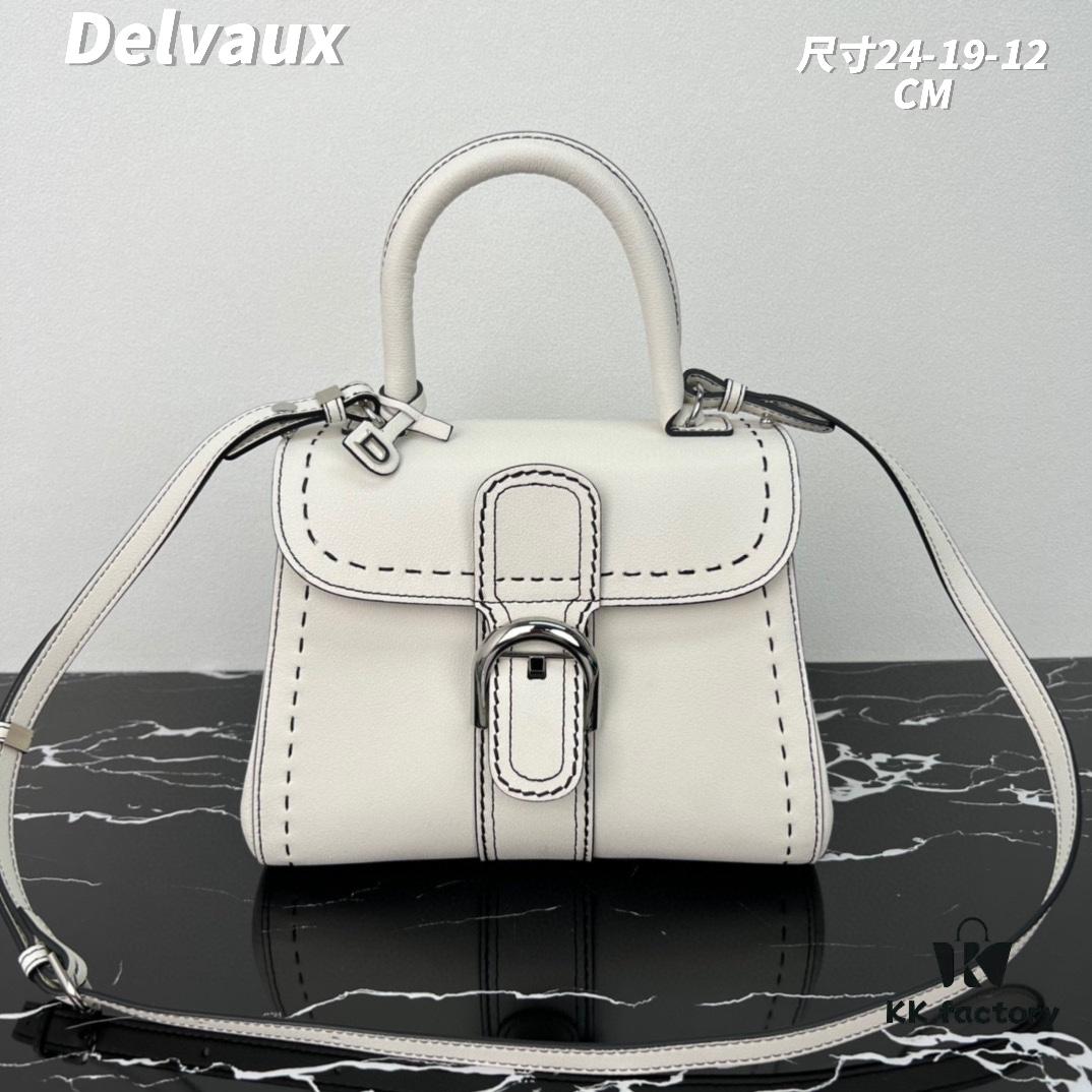 6930684e6e68136f4d9a4b73 Delvaux 2024 Spring/Summer Exposed Stitching Collection Brillant PM Bag