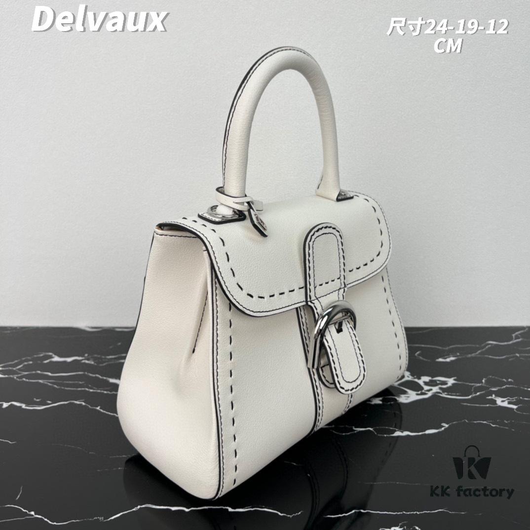 6930684e6e68136f4d9a4b74 Delvaux 2024 Spring/Summer Exposed Stitching Collection Brillant PM Bag