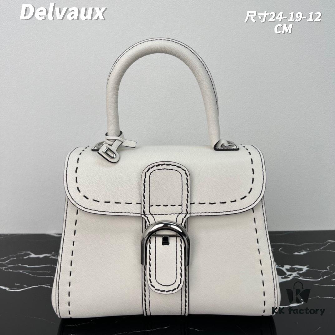 6930684e6e68136f4d9a4b76 Delvaux 2024 Spring/Summer Exposed Stitching Collection Brillant PM Bag