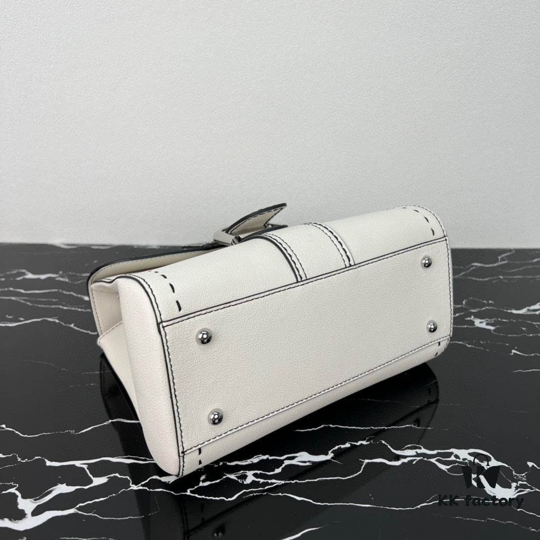 693068506e68136f4d9a4b78 Delvaux 2024 Spring/Summer Exposed Stitching Collection Brillant PM Bag