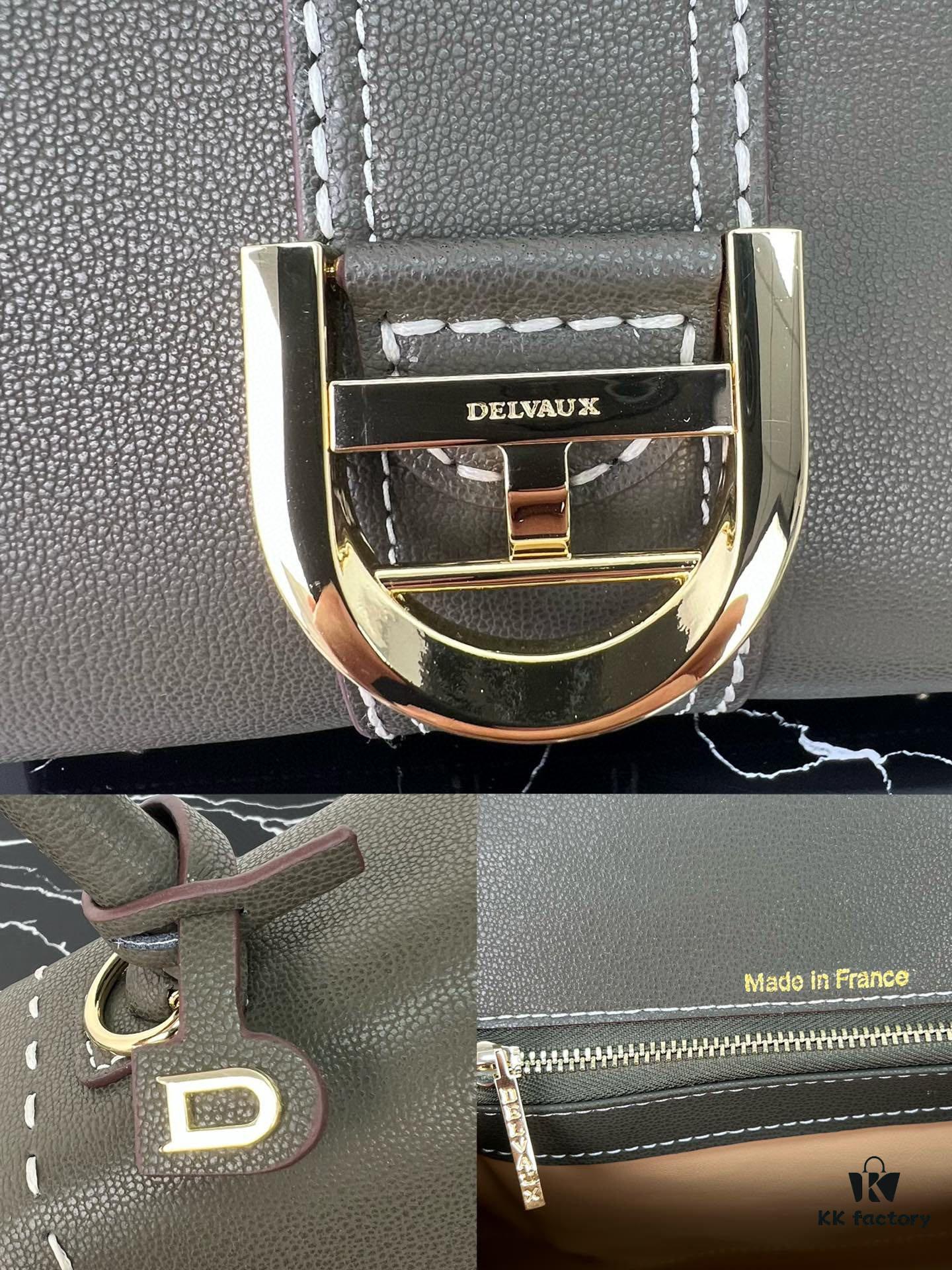 693068506e68136f4d9a4b79 Delvaux 2024 Spring-Summer Exposed Stitching Collection Brillant PM in Caramel Rodeo Calf Leather