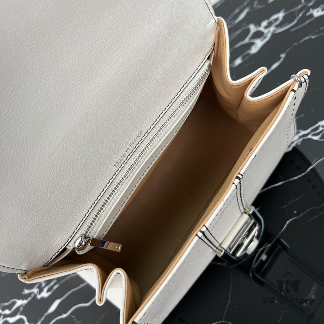 693068536e68136f4d9a4b7c Delvaux 2024 Spring/Summer Exposed Stitching Collection Brillant PM Bag