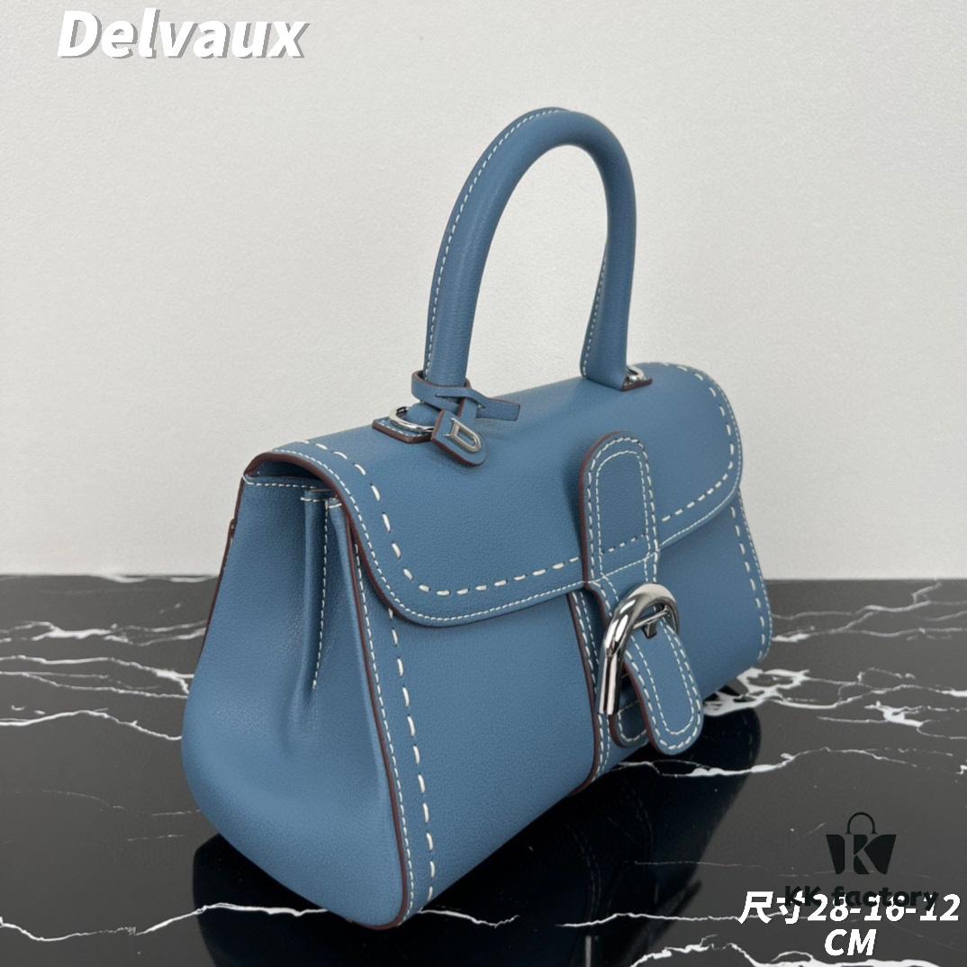 693068536e68136f4d9a4b7e Delvaux 2024 Spring-Summer Exposed Stitching Collection Brillant PM in Caramel Rodeo Calf Leather