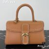 693068586e68136f4d9a4b88 Delvaux 2024 Spring-Summer Exotic Stitching Collection Brillant PM in Caramel Rodeo Calf Leather