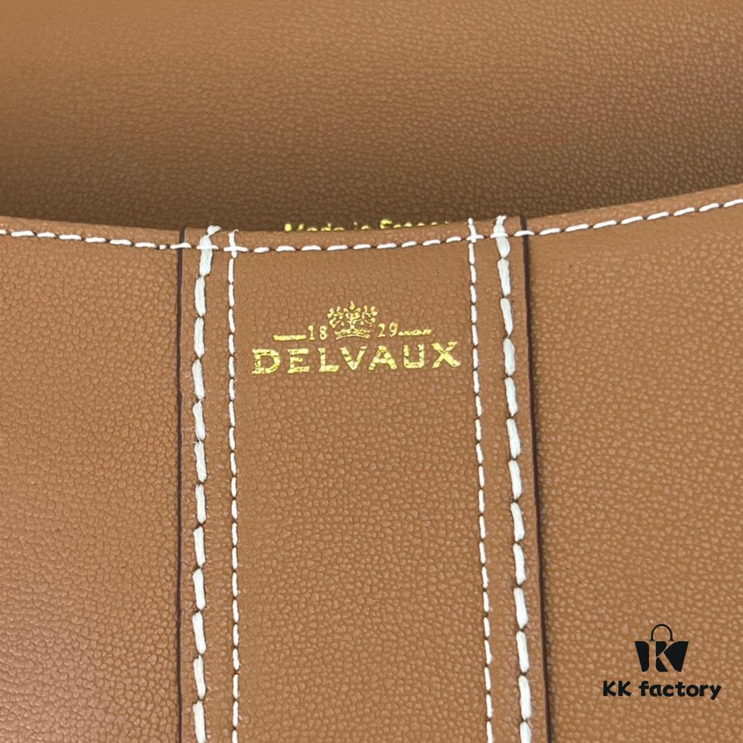 6930685d6e68136f4d9a4b8f Delvaux 2024 Spring-Summer Exotic Stitching Collection Brillant PM in Caramel Rodeo Calf Leather