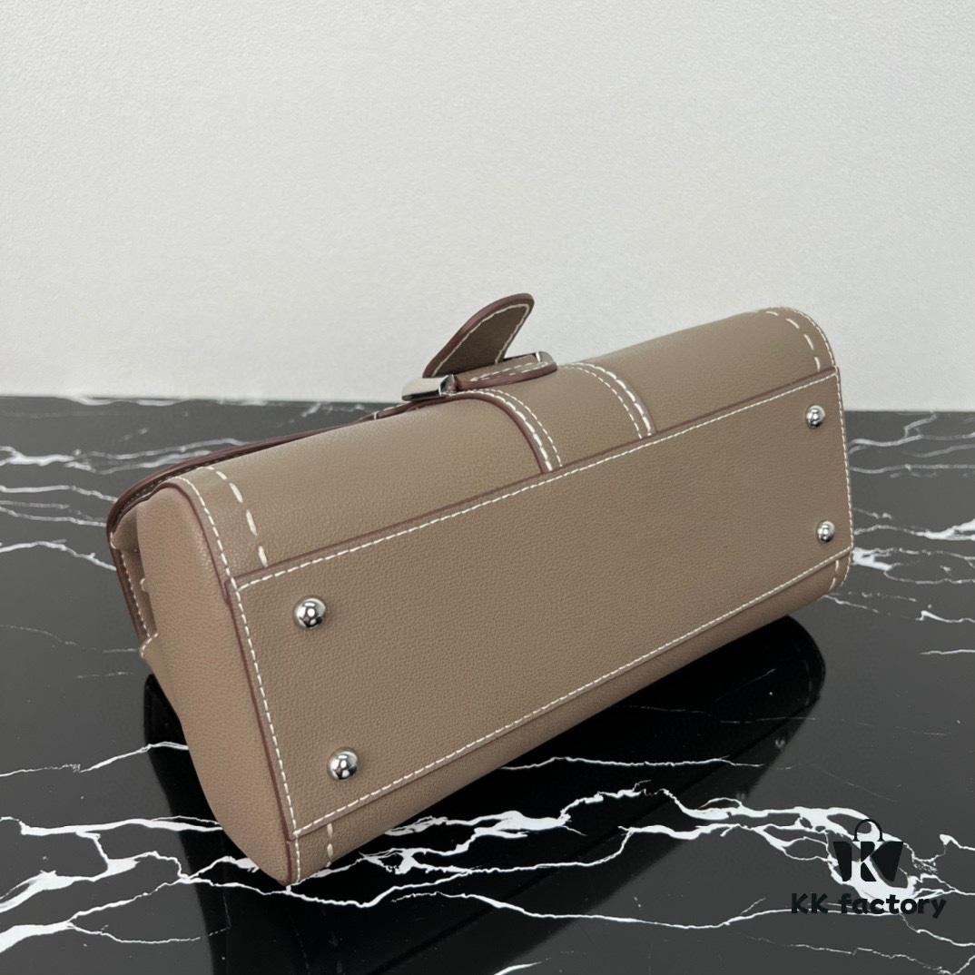 6930685e6e68136f4d9a4b92 Delvaux 2024 Spring/Summer Hand-Stitched Collection Brillant PM in Caramel Rodeo Calf Leather