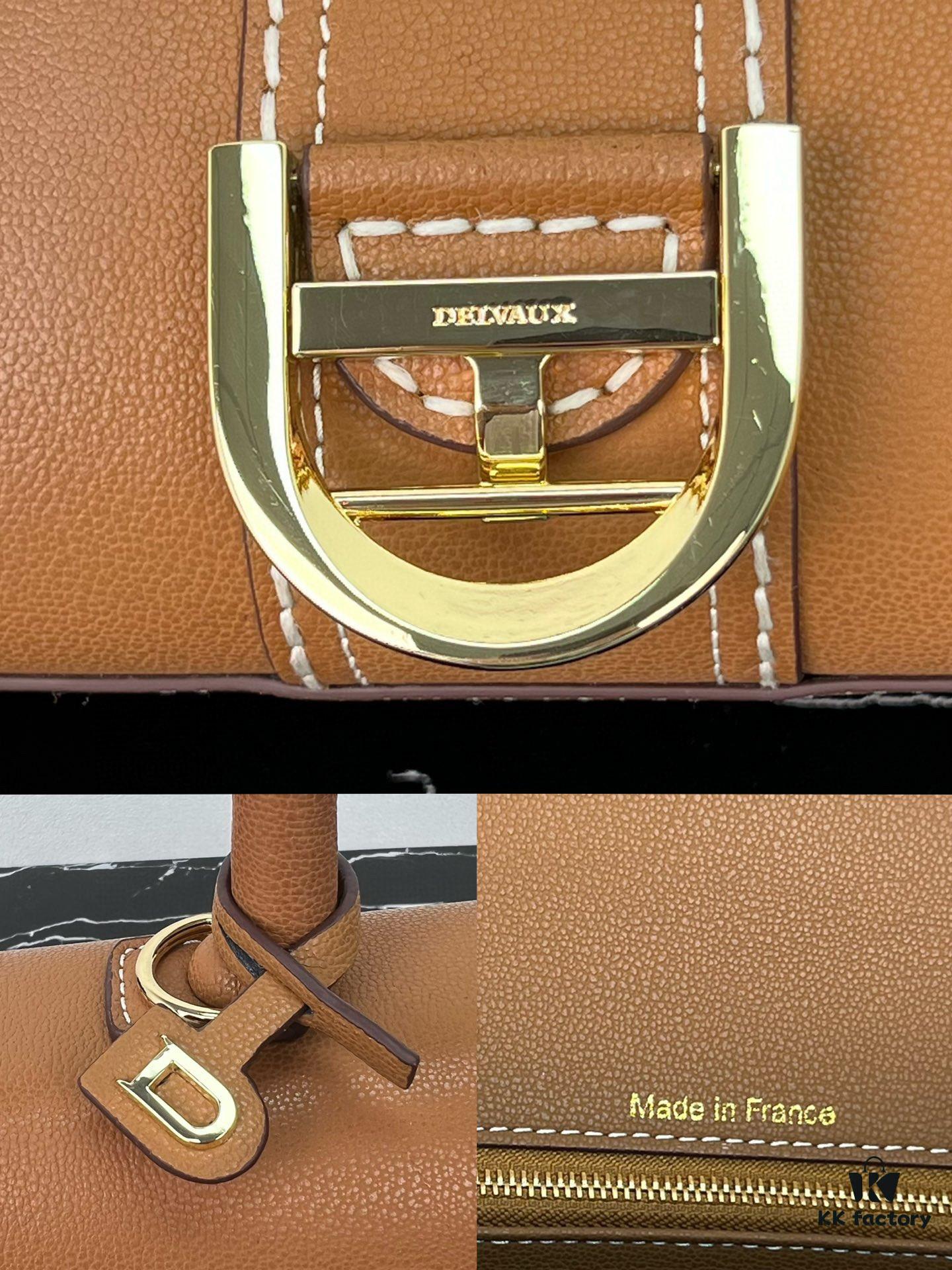 6930685f6e68136f4d9a4b94 Delvaux 2024 Spring-Summer Exotic Stitching Collection Brillant PM in Caramel Rodeo Calf Leather