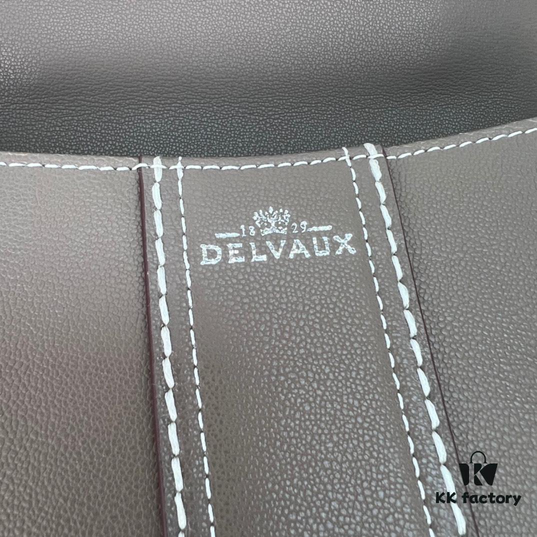 693068616e68136f4d9a4b95 Delvaux 2024 Spring/Summer Hand-Stitched Collection Brillant PM in Caramel Rodeo Calf Leather