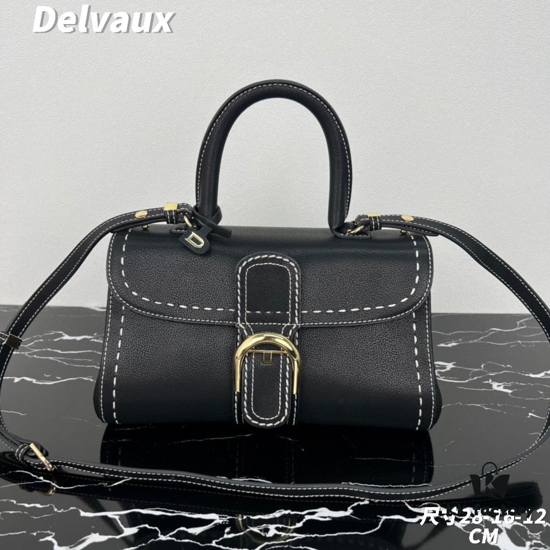 693068676e68136f4d9a4ba0 Delvaux 2024 Spring-Summer Exposed Stitching Collection Brillant PM in Calfskin