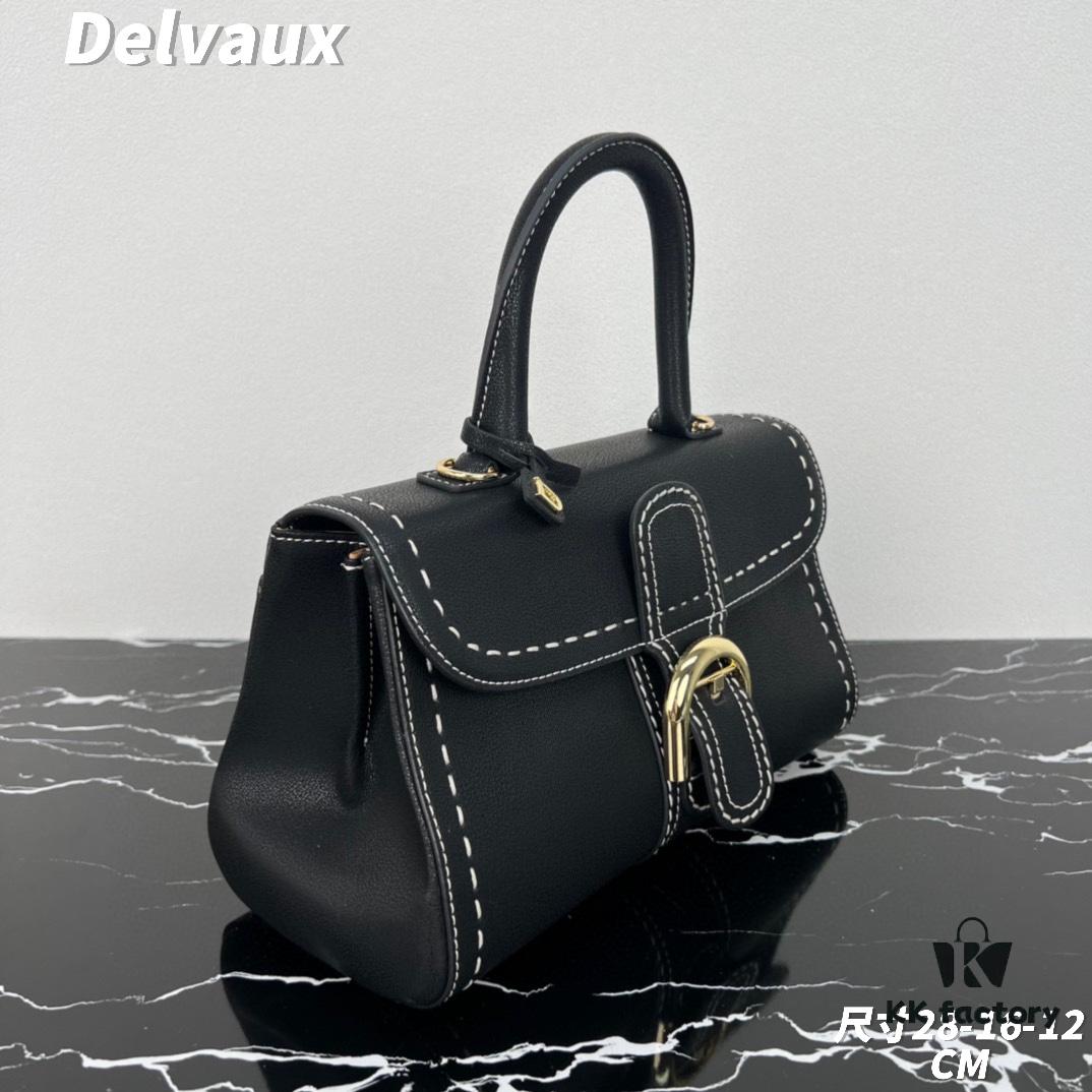 693068686e68136f4d9a4ba2 Delvaux 2024 Spring-Summer Exposed Stitching Collection Brillant PM in Calfskin