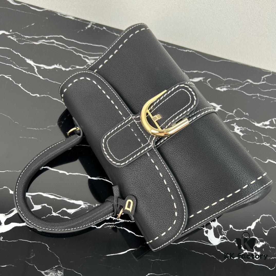 6930686d6e68136f4d9a4ba7 Delvaux 2024 Spring-Summer Exposed Stitching Collection Brillant PM in Calfskin