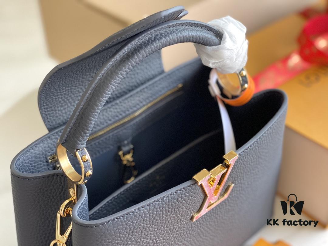 6930688b6e68136f4d9a4bd2 Supreme Quality Full Set Packaging 【Premium Original Leather M21150💋M58671 Deep Blue Shell Button】