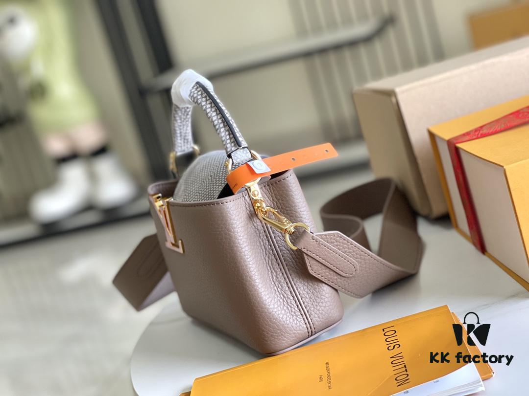 6930688d6e68136f4d9a4bd6 Top Grade Full Set Packaging 【Premium Original Factory Leather M21166💋 M21165 Elephant Grey with Exotic Sand Python Shell Closure】