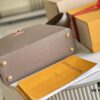 Top-Grade Full Set Packaging [Premium Original Factory Leather 💋 M21166 Elephant Gray with Exotic Sand Python and Mother-of-Pearl LV Logo]
